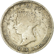 Coin, Ceylon, Victoria, 25 Cents, 1895, VF(20-25), Silver, KM:95