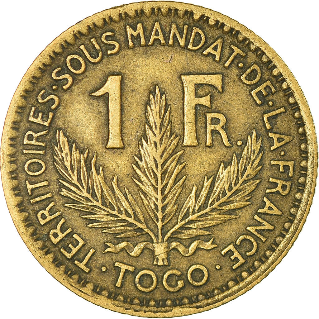 Coin, Togo, Franc, 1924, Paris, EF(40-45), Aluminum-Bronze, KM:2