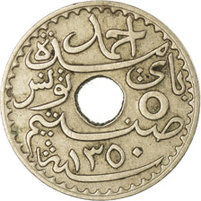 Coin, Tunisia, Ahmad Pasha Bey, 5 Centimes, 1931, Paris, AU(50-53)