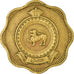 Coin, Ceylon, Elizabeth II, 10 Cents, 1963, EF(40-45), Nickel-brass, KM:130