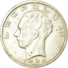 Coin, Belgium, 50 Francs, 50 Frank, 1939, EF(40-45), Silver, KM:121
