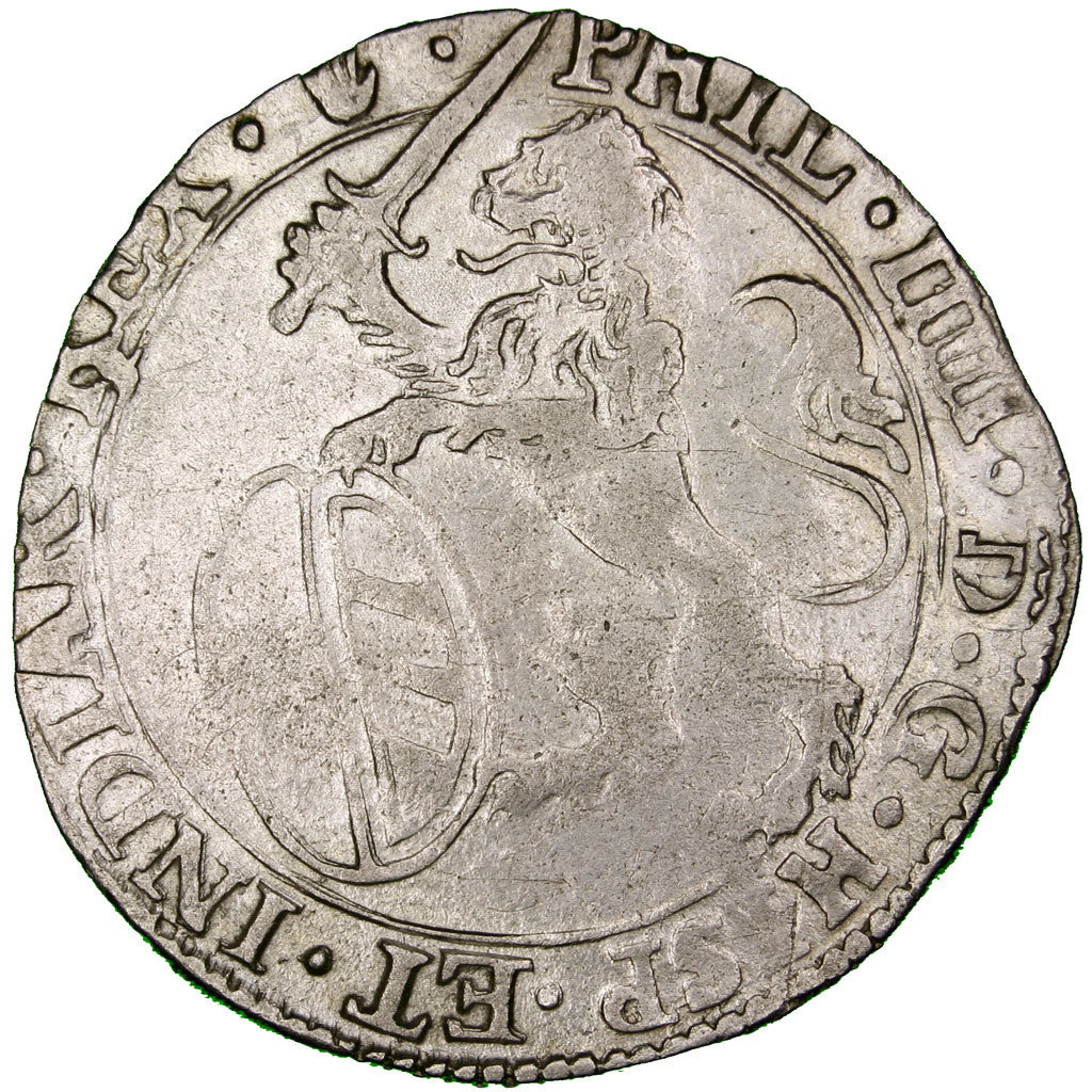 Coin, Spanish Netherlands, BRABANT, Escalin, 1623, Antwerp, VF(30-35), Silver