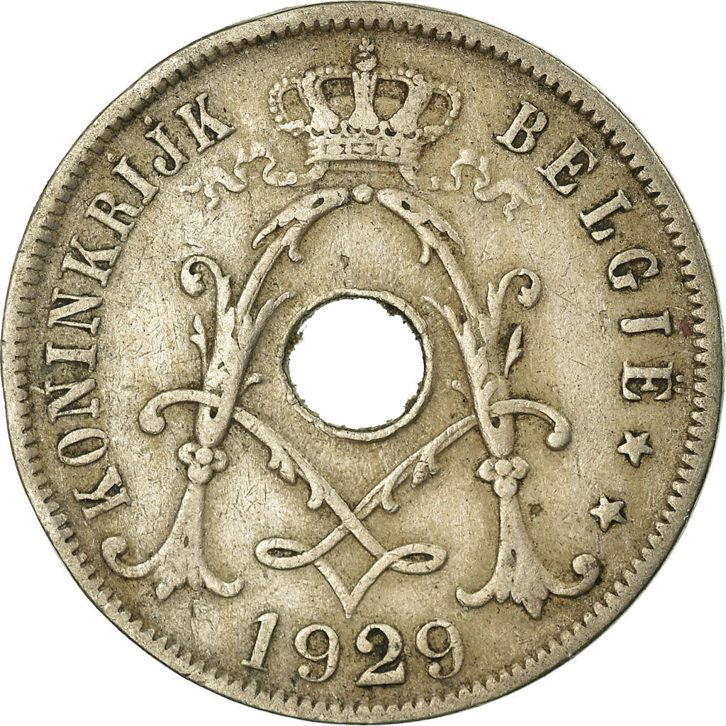 Coin, Belgium, 25 Centimes, 1929, VF(20-25), Copper-nickel, KM:69