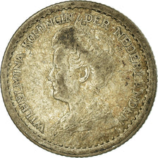 Monnaie, Pays-Bas, Wilhelmina I, 10 Cents, 1918, B+, Argent, KM:145
