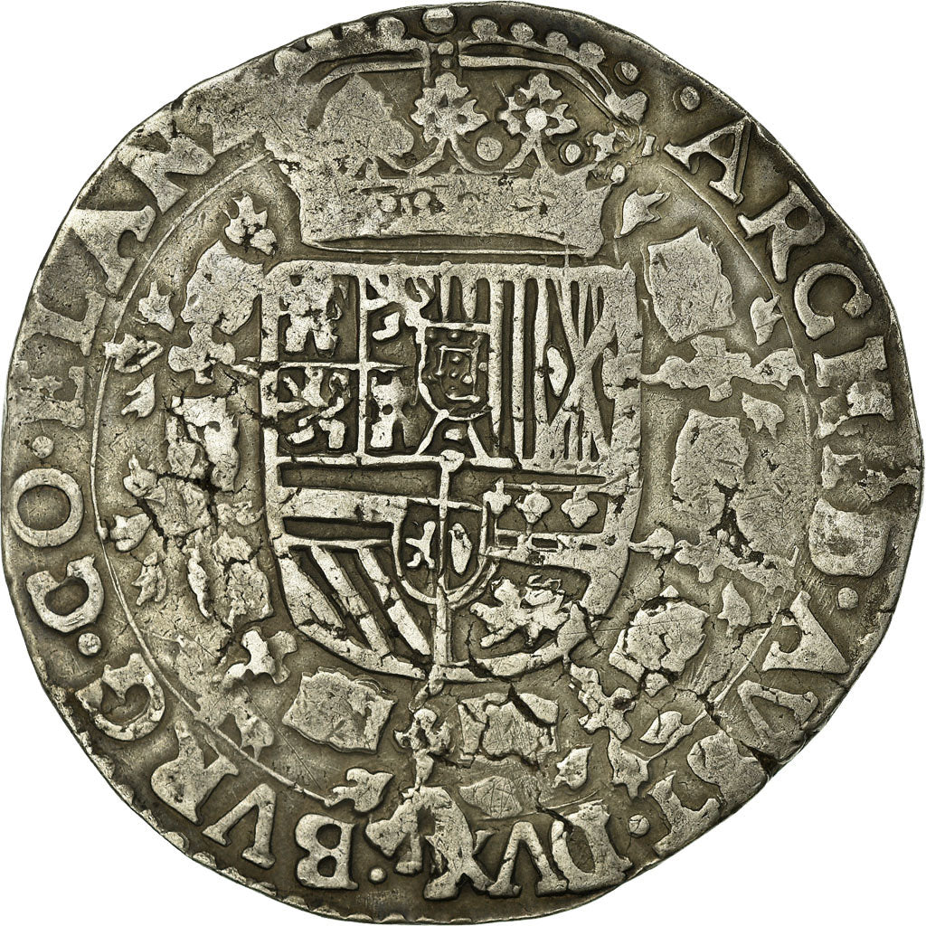 Coin, Spanish Netherlands, Flanders, Patagon, 1650, Bruges, VF(30-35), Silver