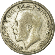 Coin, Great Britain, George V, 6 Pence, 1925, F(12-15), Silver, KM:815a.2