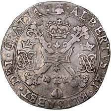 SPANISH NETHERLANDS, Patagon, Brabant, KM #35.3, EF(40-45), Silver, 27.57