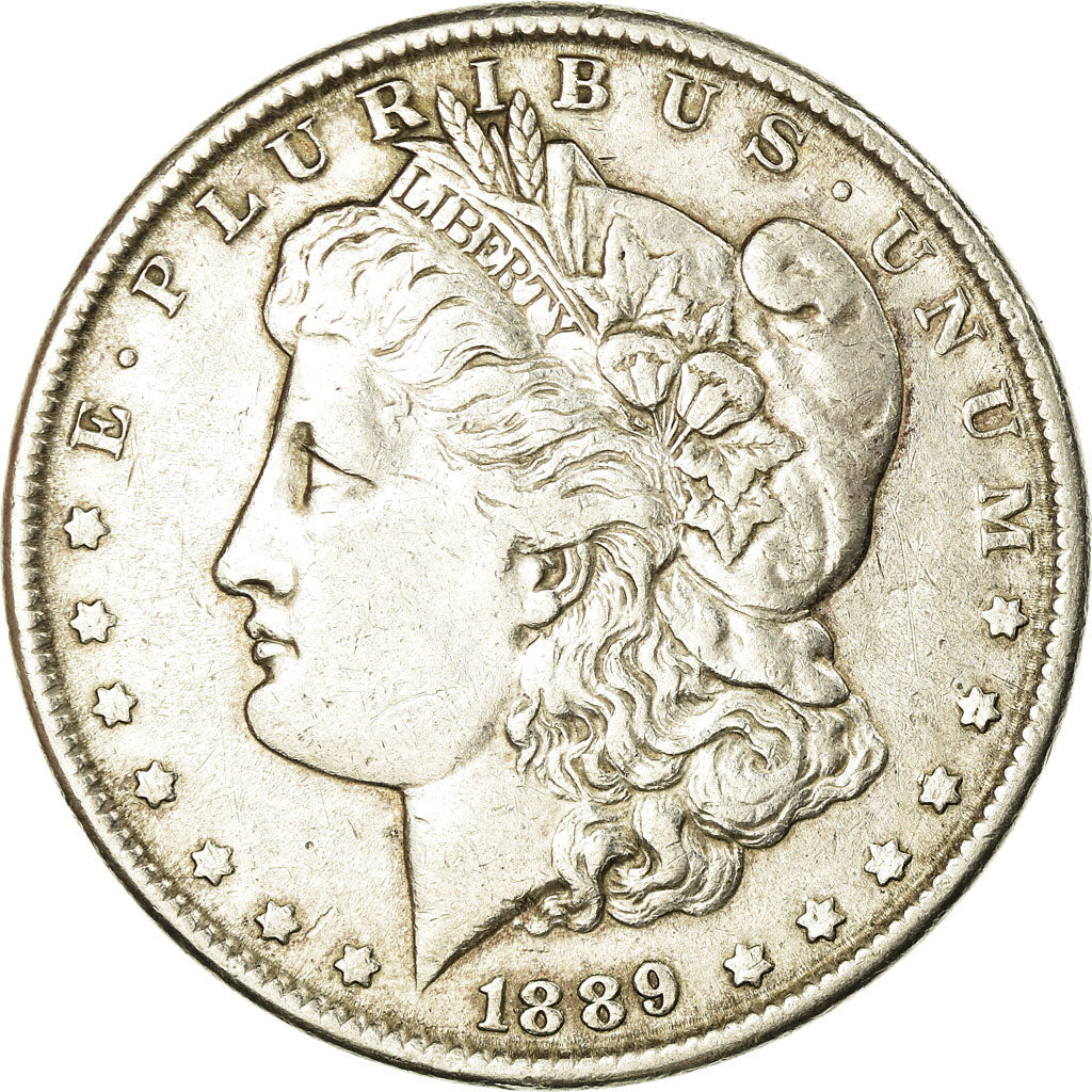 Coin, United States, Morgan Dollar, Dollar, 1889, U.S. Mint, Philadelphia