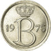 Moneta, Belgia, 25 Centimes, 1975, Brussels, AU(55-58), Miedź-Nikiel, KM:154.1