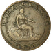 Coin, Spain, Provisional Government, 10 Centimos, 1870, VF(20-25), Copper