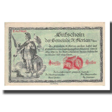 Banknote, Austria, St. Florian am Inn O.Ö. Gemeinde, 50 Heller, paysage, 1920