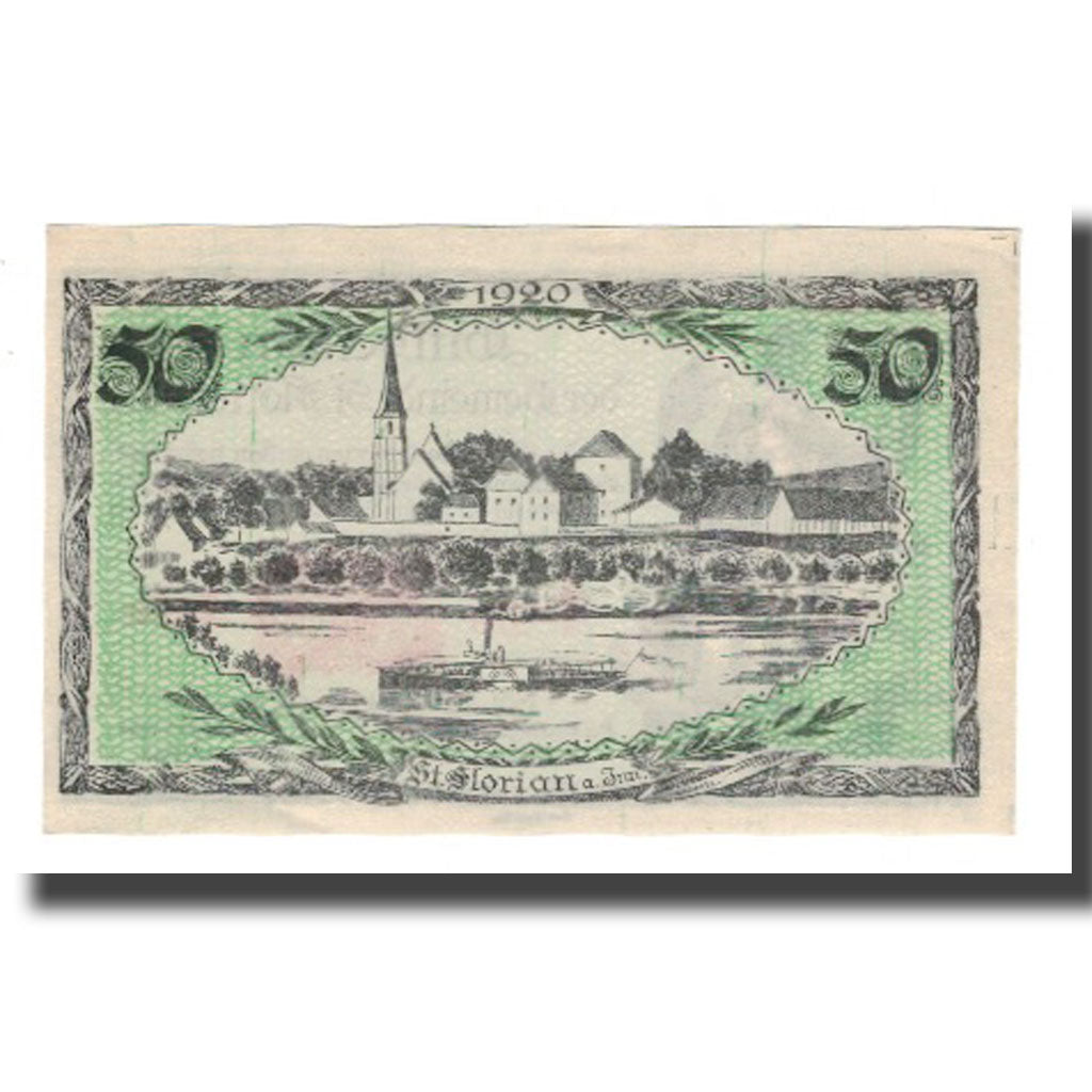 Banknote, Austria, St. Florian am Inn O.Ö. Gemeinde, 50 Heller, paysage 1