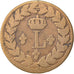 FRANCE, Louis XVIII, Decime, 1815, Strasbourg, KM #701, VF(20-25), Bronze,...