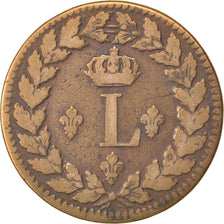 FRANCE, Louis XVIII, Decime, 1815, Strasbourg, KM #701, VF(20-25), Bronze,...