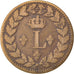 FRANCE, Louis XVIII, Decime, 1815, Strasbourg, KM #701, VF(20-25), Bronze,...