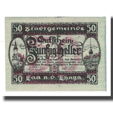 Banknote, Austria, Laa An Der Thaya, Stadtgemeinde, 50 Heller, Blason, 1920