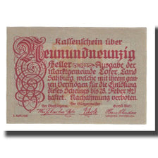 Banknote, Austria, Lofer Sbg. Marktgemeinde, 99 Heller, montagne 1, 1921