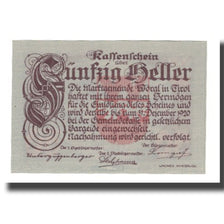 Banknot, Austria, Wörgl Tirol Marktgemeinde, 50 Heller, paysage 5, 1920