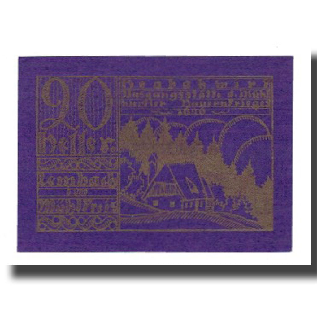 Billet, Autriche, Lembach O.Ö. Gemeinde, 20 Heller, paysage, SUP, Mehl:FS 510II