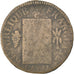 FRANCE, Sol aux balances françoise, Sol, 1793, Lille, KM #619.12, F(12-15), B...