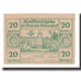 Billet, Autriche, Gneixendorf N.Ö. Gemeinde, 20 Heller, texte 1, 1920