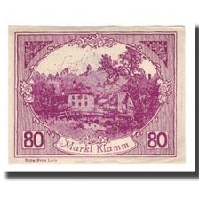 Banknote, Austria, Klamm O.Ö. Marktgemeinde, 80 Heller, valeur faciale 1, 1921