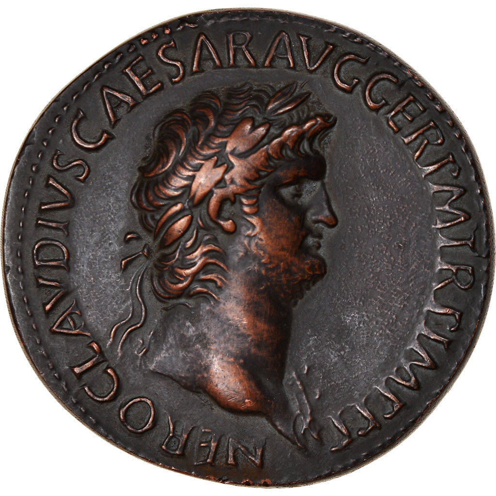 France, Medal, Réplique, Sesterce, Néron, History, 1960, AU(55-58), Copper