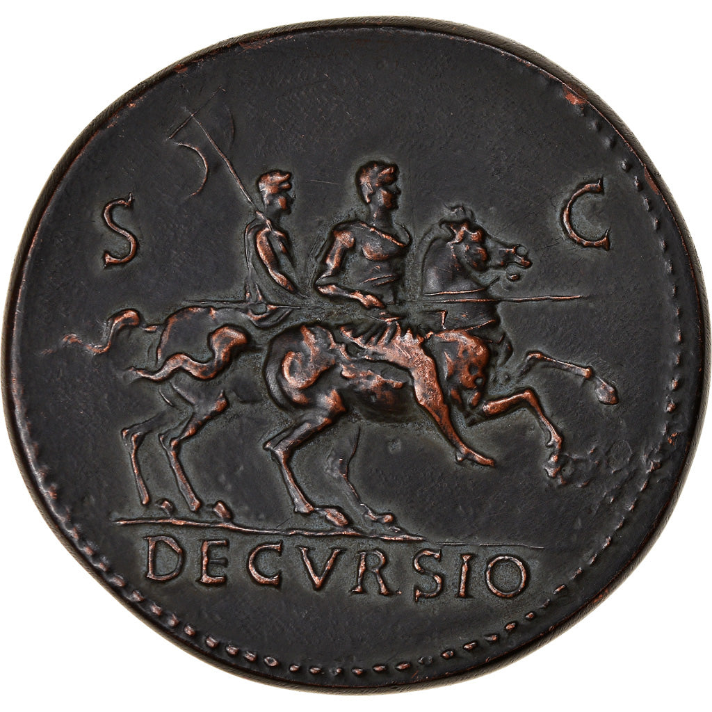 France, Medal, Réplique, Sesterce, Néron, History, 1960, AU(55-58), Copper