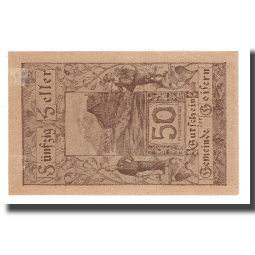 Banknote, Austria, Goisern O.Ö. Gemeinde, 50 Heller, Texte, AU(55-58), Mehl:FS