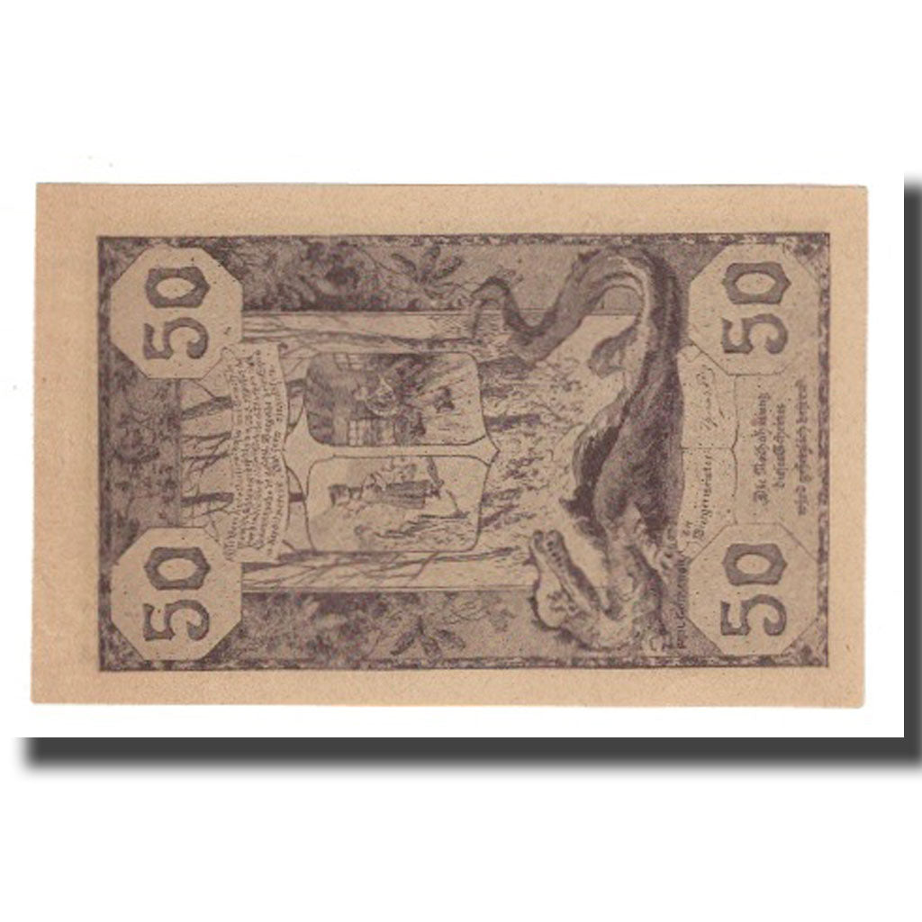 Banknote, Austria, Goisern O.Ö. Gemeinde, 50 Heller, Texte, AU(55-58), Mehl:FS
