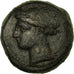 Moneta, Carthage, Tanit, Zeugitane, Shekel, Carthage, BB, Bronzo