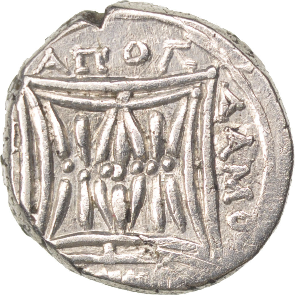 Moneta, Illyria, Apollonia, Drachm, 120 BC, Apollonia, BB, Argento, BMC:30