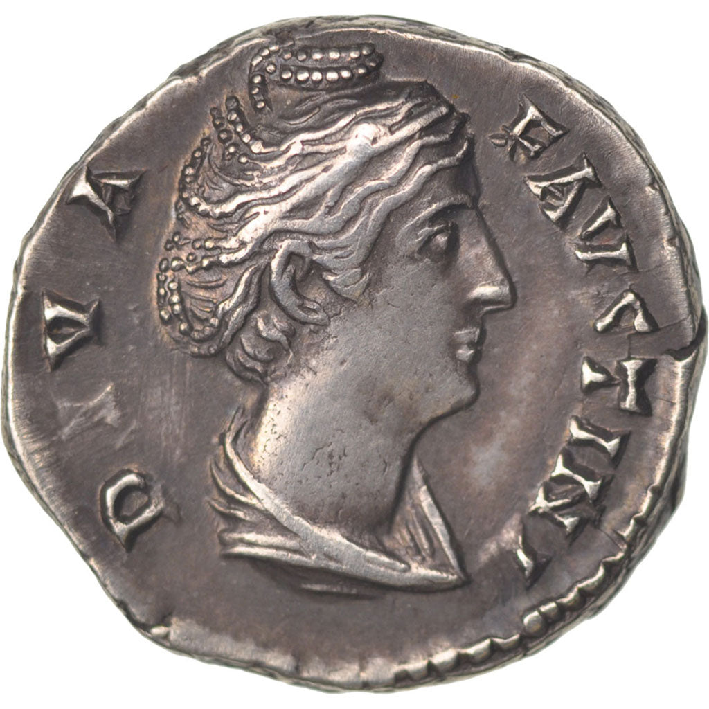 Faustina I, Denarius, Roma, AU(55-58), Silver, 3.52