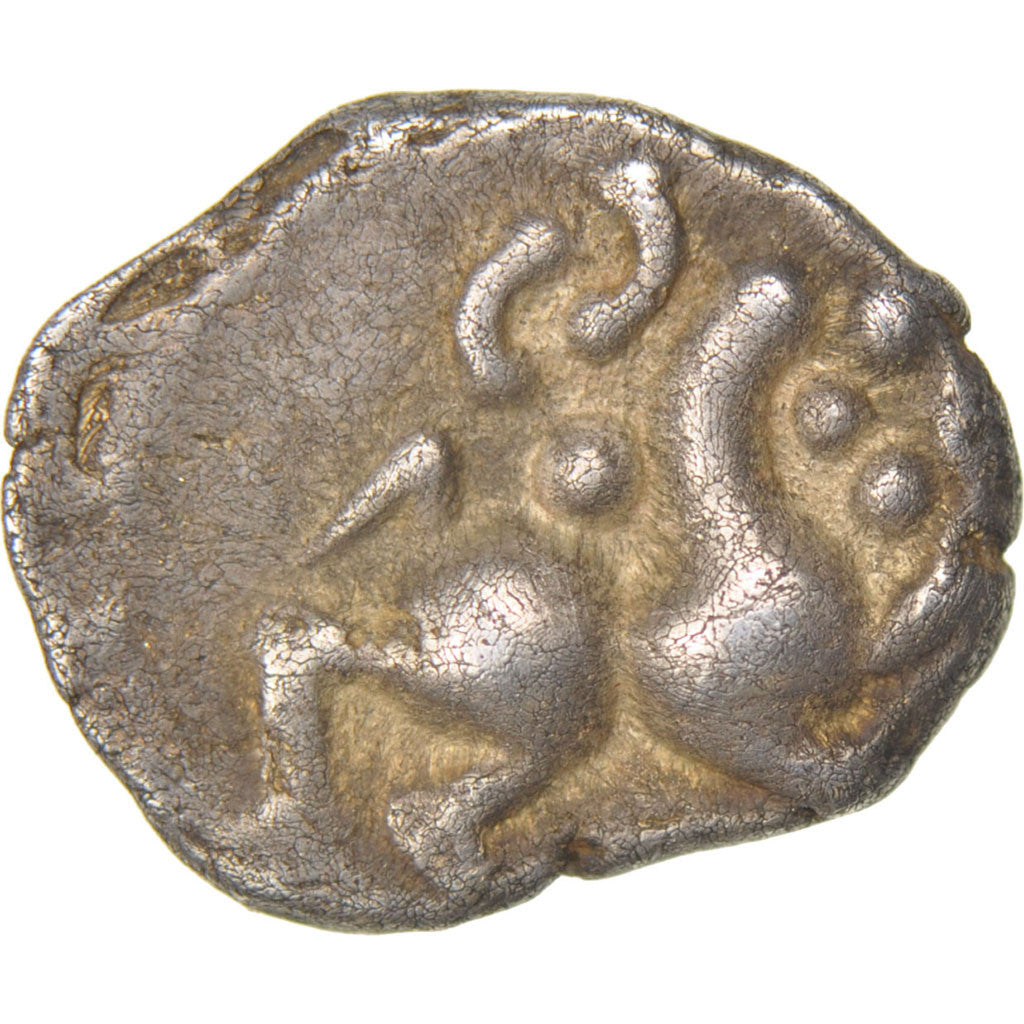 Helvetii, Quinarius, EF(40-45), Silver, 1.85