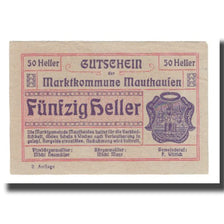 Banknote, Austria, Mauthausen O.Ö. Marktgemeinde, 50 Heller, photo, AU(55-58)