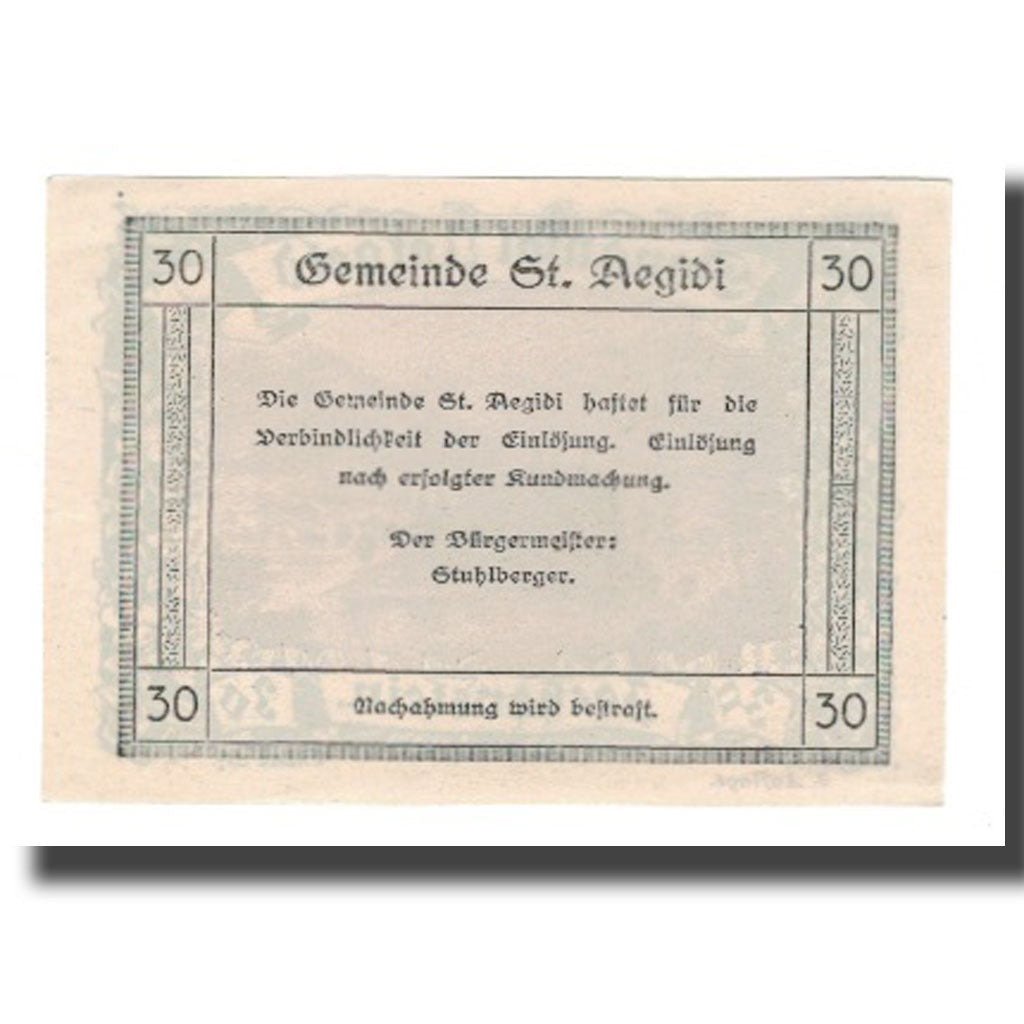 Banknot, Austria, Donautalnotgeld O.Ö. der Gemeinden, 30 Heller, texte 1