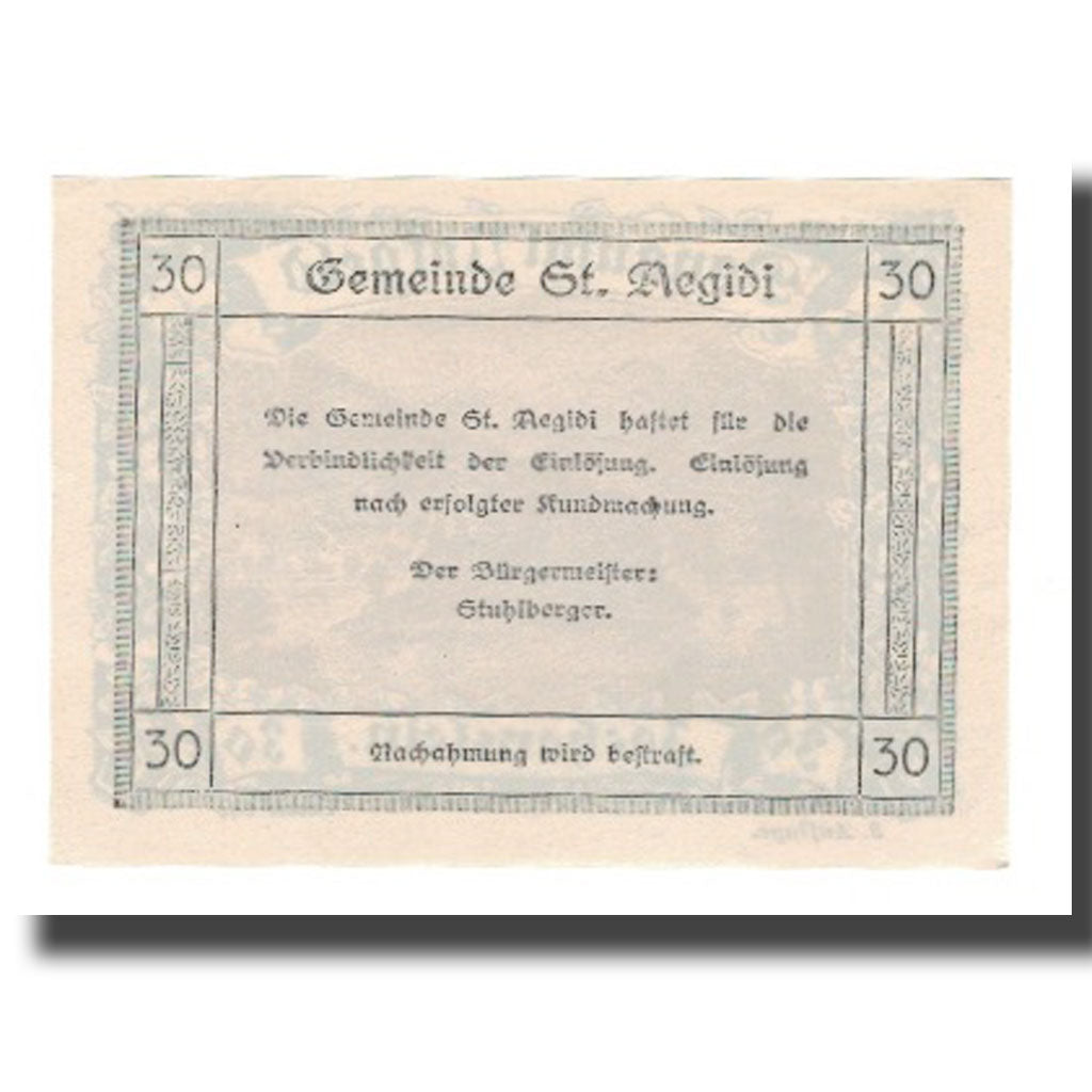 Banknot, Austria, Donautalnotgeld O.Ö. der Gemeinden, 30 Heller, Texte  5