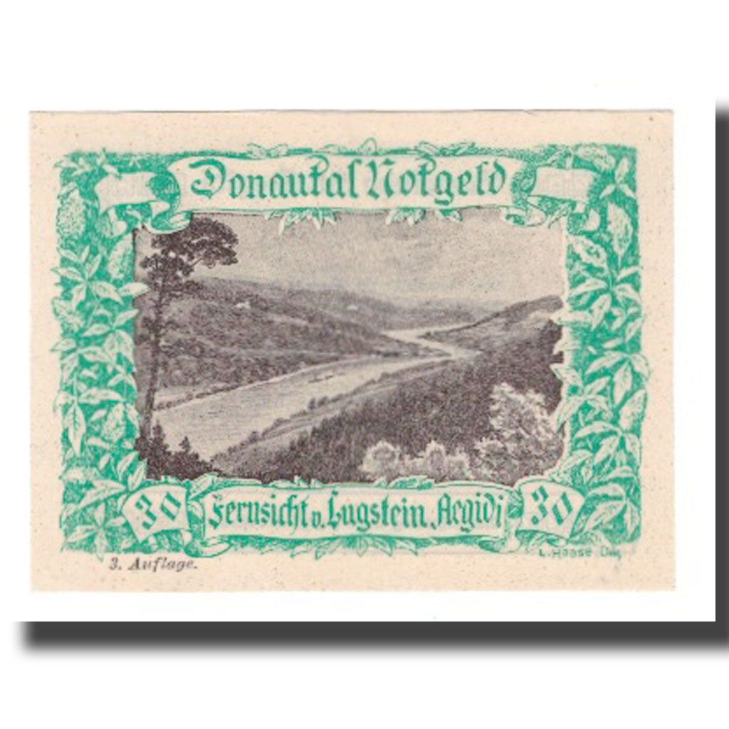 Banknot, Austria, Donautalnotgeld O.Ö. der Gemeinden, 30 Heller, Texte 6