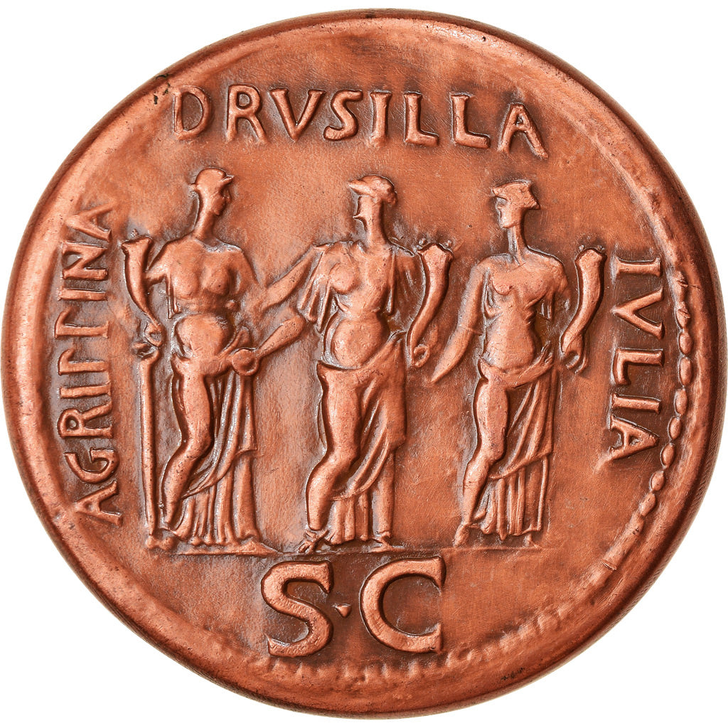 France, Medal, République, Sesterce, Caligula, History, 1967, MS(60-62), Copper