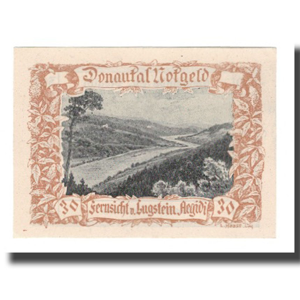 Banknote, Austria, Donautalnotgeld O.Ö. der Gemeinden, 30 Heller, Texte 9