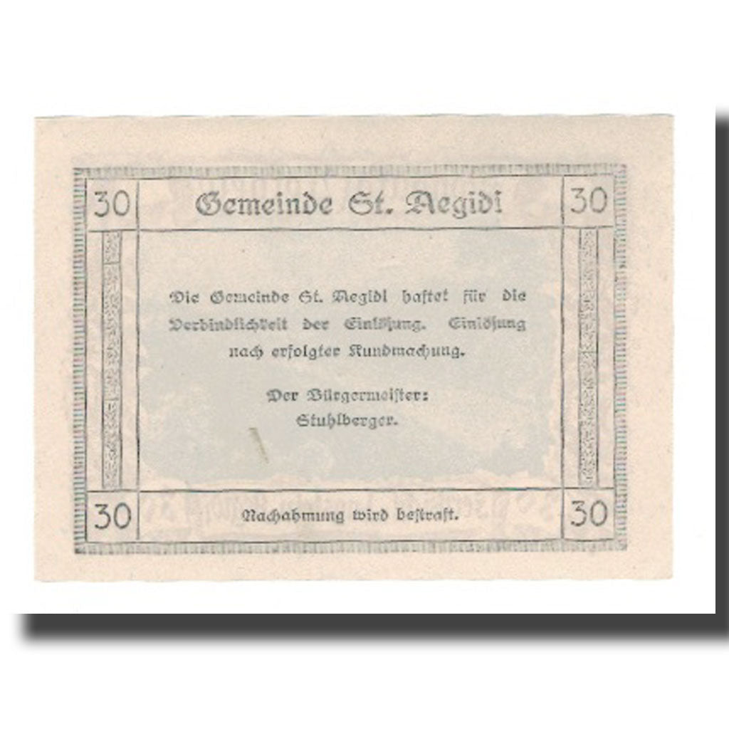 Banknote, Austria, Donautalnotgeld O.Ö. der Gemeinden, 30 Heller, Texte 9