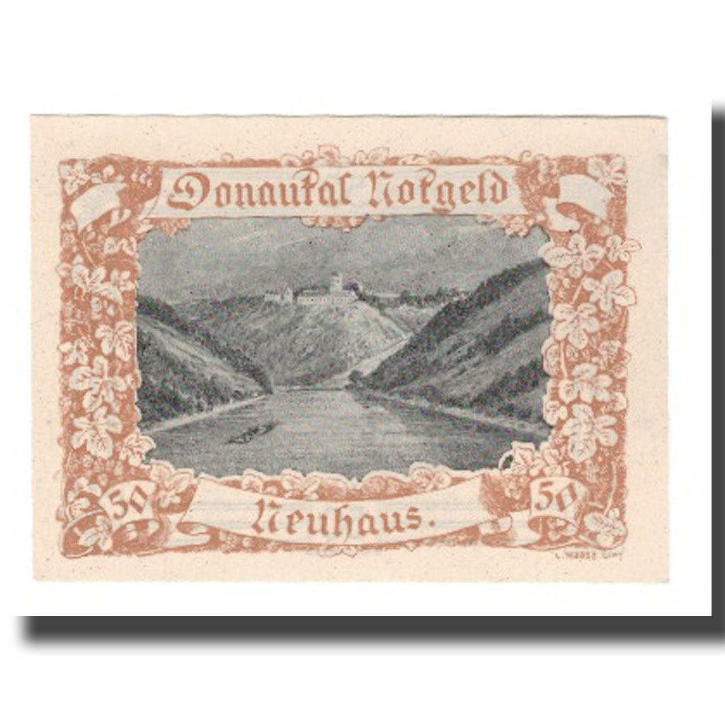 Banknote, Austria, Donautalnotgeld O.Ö. der Gemeinden, 50 Heller, Texte 4