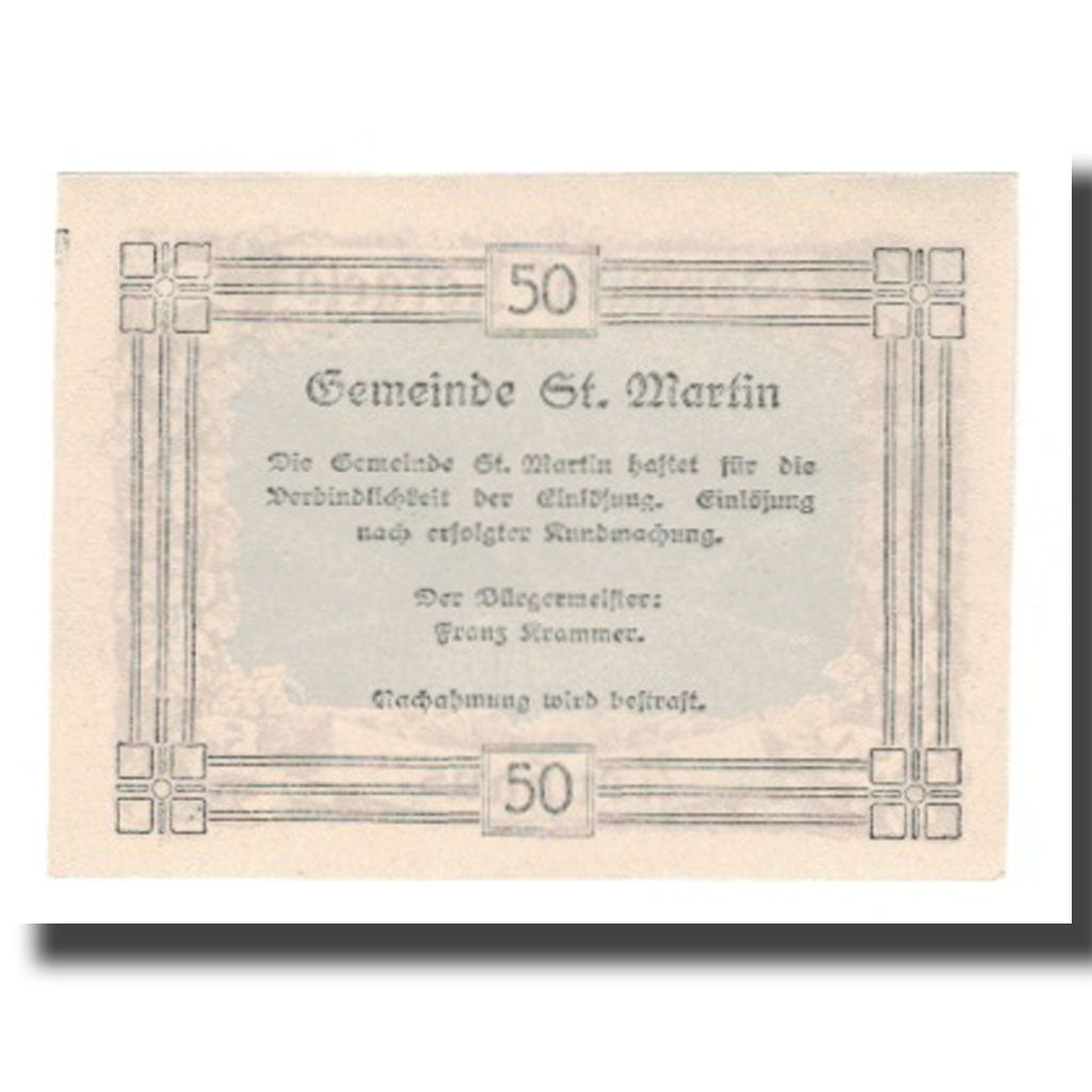 Banknote, Austria, Donautalnotgeld O.Ö. der Gemeinden, 50 Heller, Texte 4