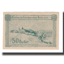 Nota, Áustria, Seekirchen Sbg. Landgemeinde, 50 Heller, Texte, 1920