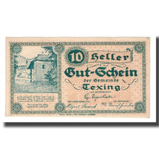 Banknote, Austria, Texing N.Ö. Gemeinde, 10 Heller, N.D, 1920, 1920-10-15