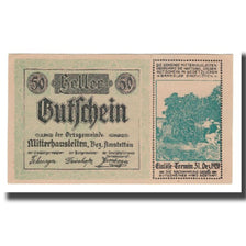 Banknote, Austria, Mitterhausleiten N.Ö. Ortsgemeinde, 50 Heller, N.D, 1920