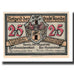 Geldschein, Österreich, Apolda Stadt, 25 Pfennig, personnage 5, 1921