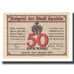 Banknote, Austria, Apolda Stadt, 50 Pfennig, place, 1921, 1921-08-01, AU(55-58)