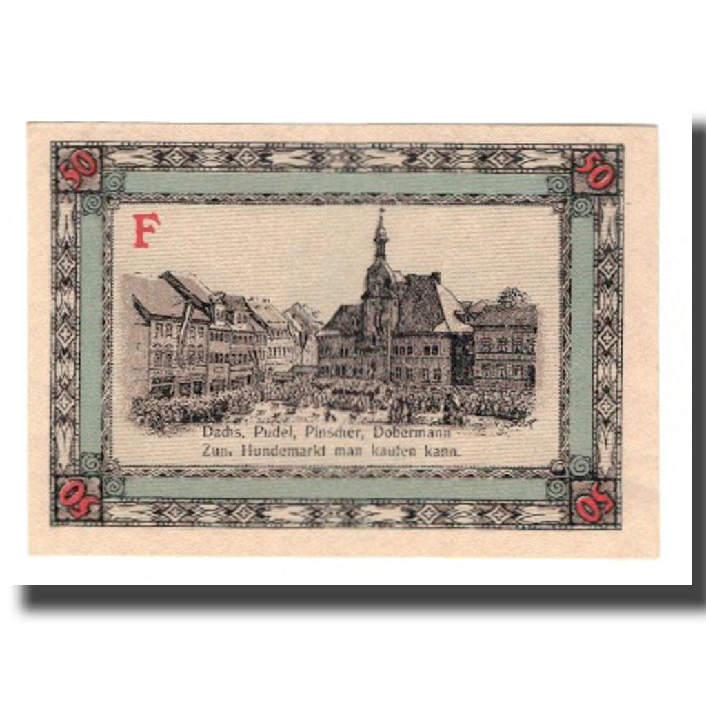 Banknote, Austria, Apolda Stadt, 50 Pfennig, place, 1921, 1921-08-01, AU(55-58)