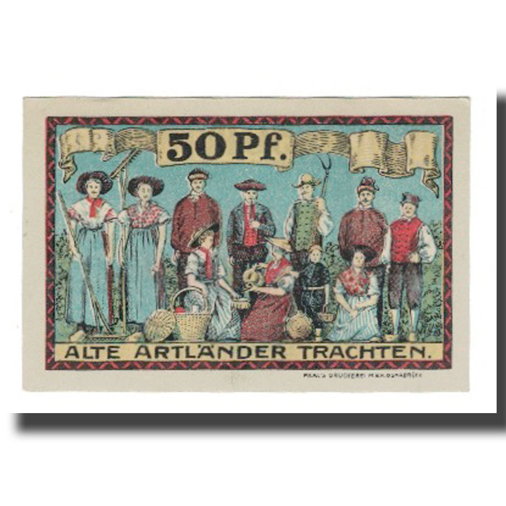Banknote, Germany, Badbergen, 50 Pfennig, personnage 1, 1921, AU(55-58)